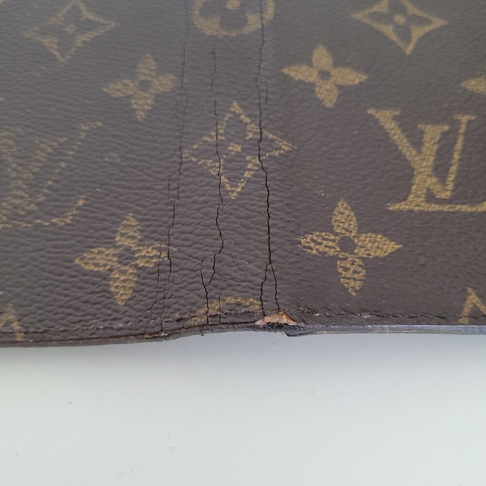 Authentic Louis Vuitton LV Monogram Folio iPhone X Case Brown Phone Case - Picture 8 of 12